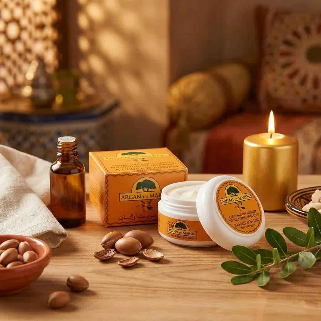 Crème Argan du Maroc Anti-Âge : Les Acides Gras Régénérateurs pour la Nuit